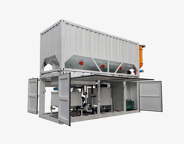 容器中的水泥漿攪拌機(jī)攪拌器